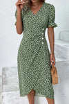 Rainie | Women's V-Neck Dress with Floral Print and Flowy Design