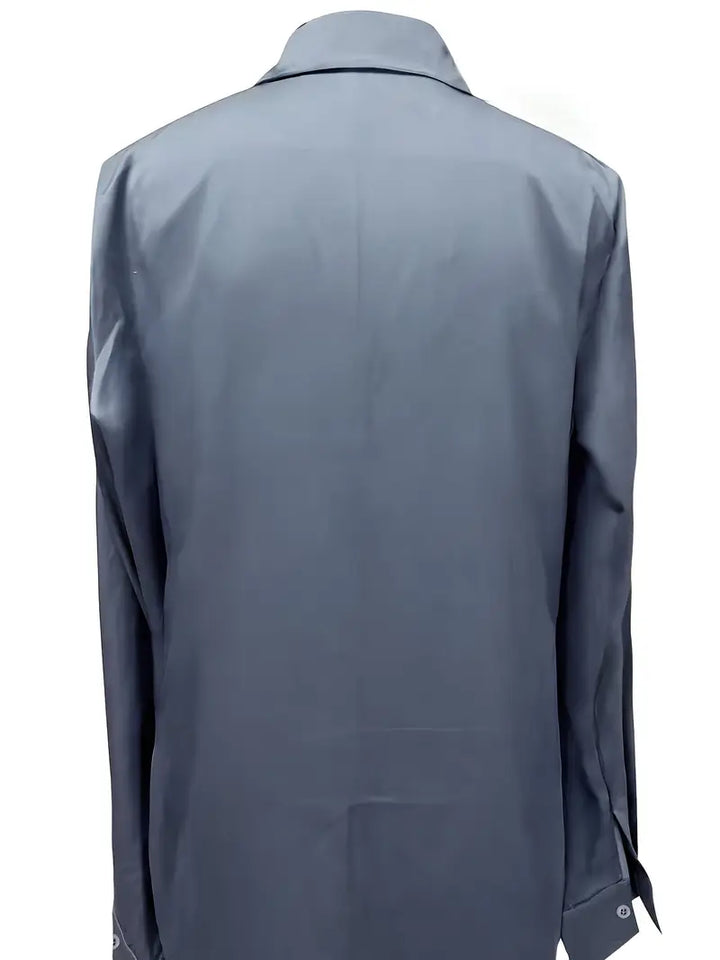 Lenora | V-Neck Blouse with Satin Finish and Elegant Design