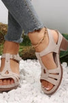 Mariana | Women's Heeled Sandals with Buckles and Cutouts