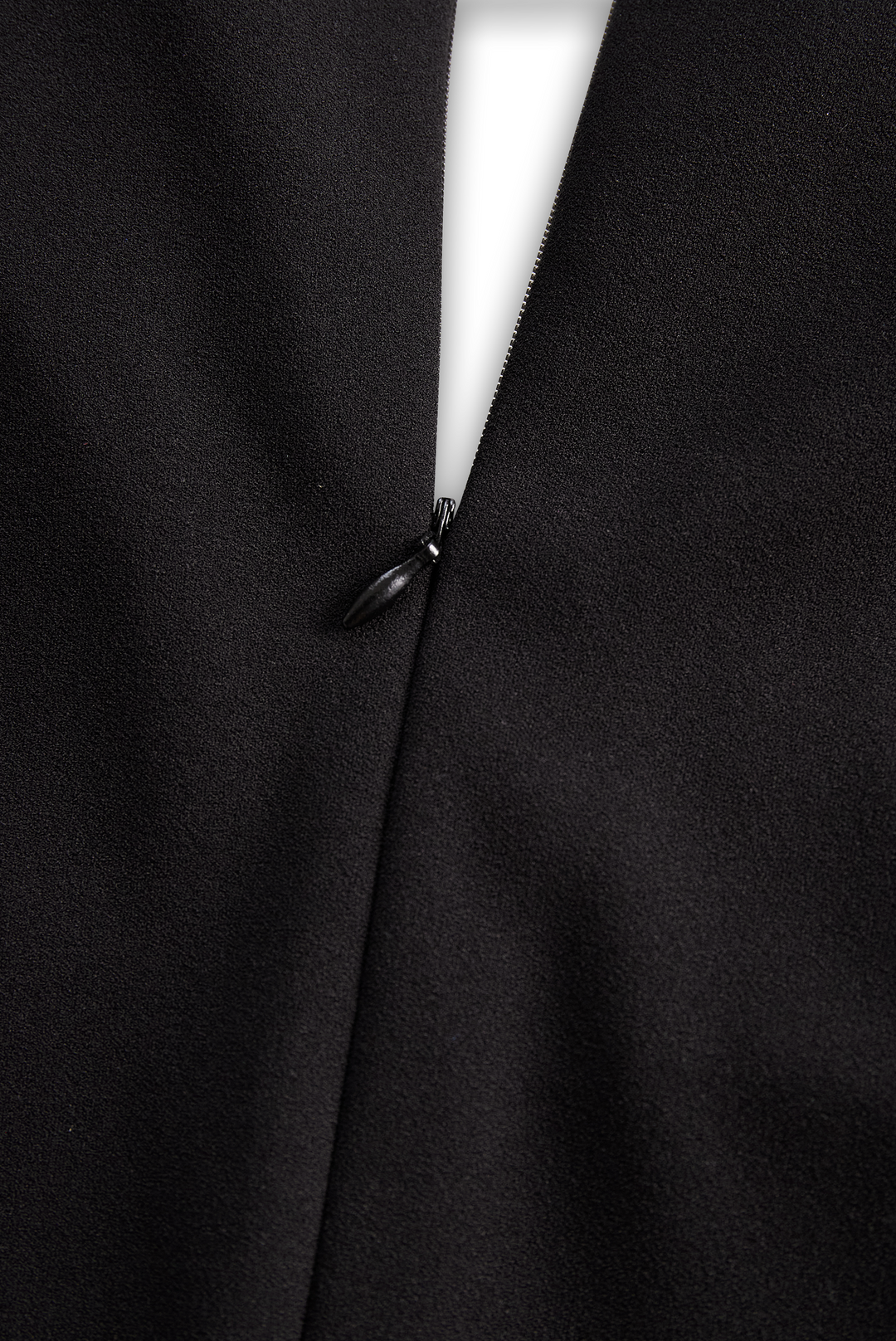 Ariana | Elegant Black Sheath Dress with Belt and Mandarin Collar