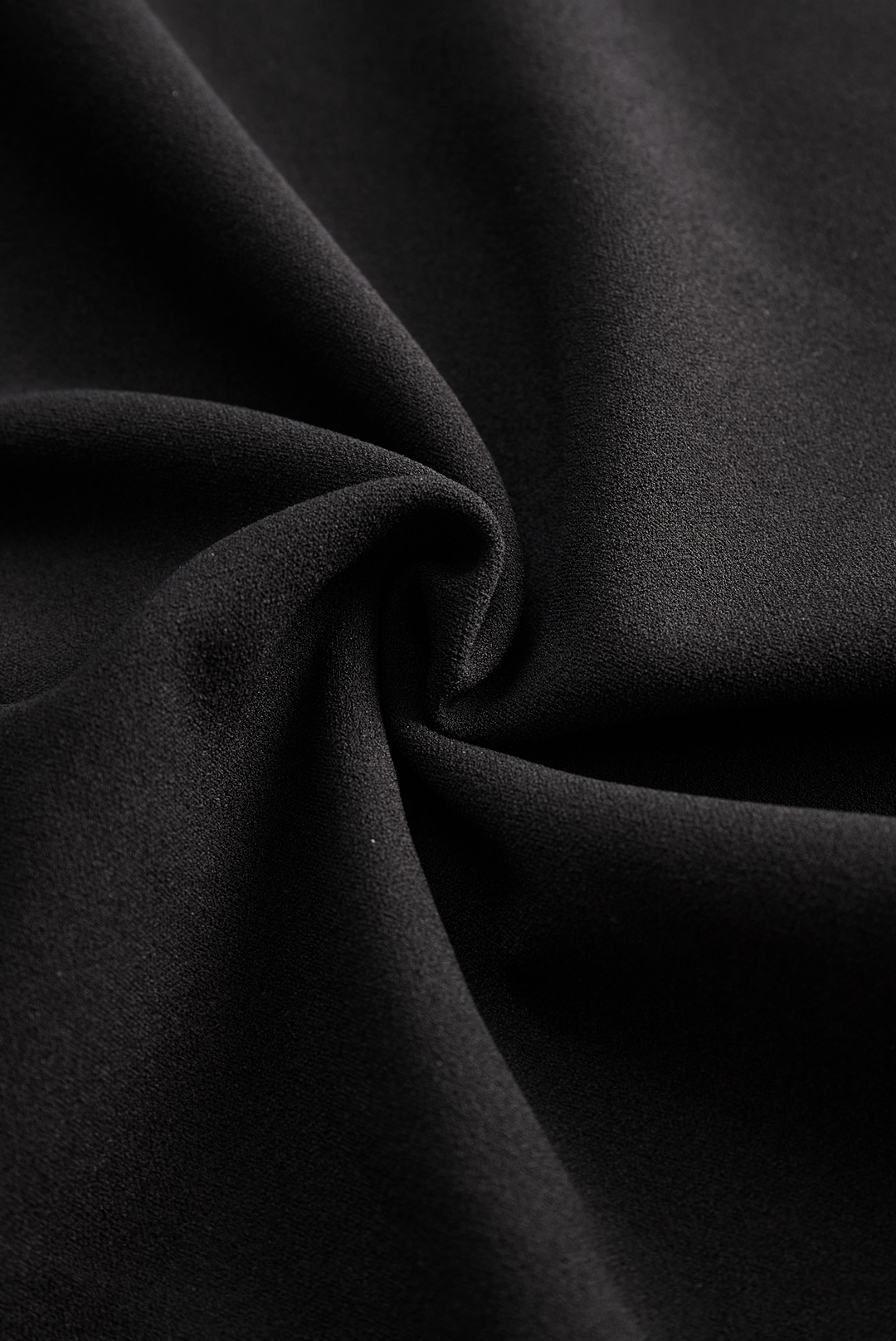 Ariana | Elegant Black Sheath Dress with Belt and Mandarin Collar
