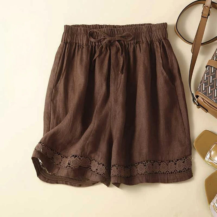 Willow | Floral Shorts with Elastic Waist and Lightweight Fabric