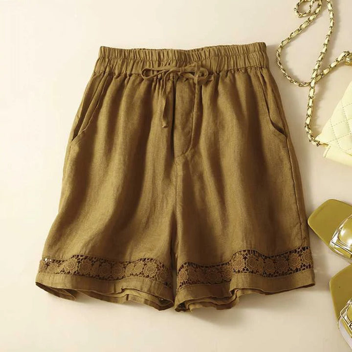 Willow | Floral Shorts with Elastic Waist and Lightweight Fabric