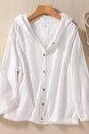 Elara | Hooded Shirt with Relaxed Fit and Soft Fabric