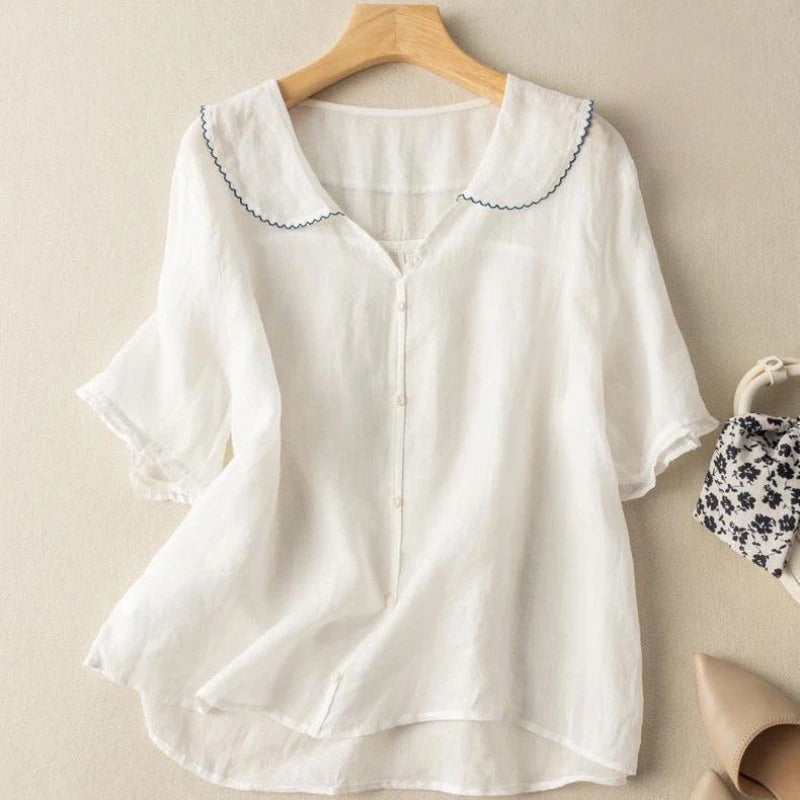 Evelina | Blouse — graceful, romantic, slightly unique