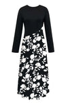 Elise |Women's Maxi Dress with Floral Print and Long Sleeves