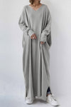 Devina | Women's Winter Maxi Dress with Long Sleeves and Flowing Design