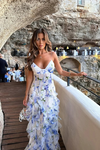 Vienna | Women's Floral Pleated Maxi Dress with Elegant Design and Flowing Skirt