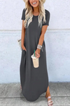 Dora | Casual Summer Round Neck Maxi Dress