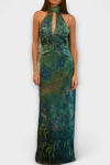 Iris| Elegant Floral Maxi Dress for Summer Occasions
