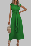 Bridgette | Elegant Sleeveless Round Neck Maxi Dress
