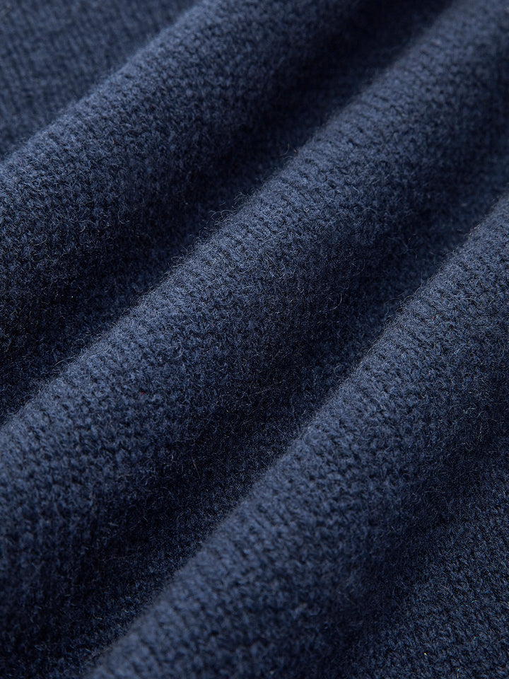 2 in 1 Panel Lapel Sweater