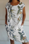 Clarissa | Women's Round Neck Dress with Soft Fabric and Relaxed Fit