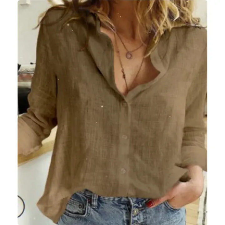 Mila | Women’s Shirt with Button Front and Collar