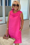 Zora | Women's Lightweight Dress with Stylish Neckline and Versatile Design