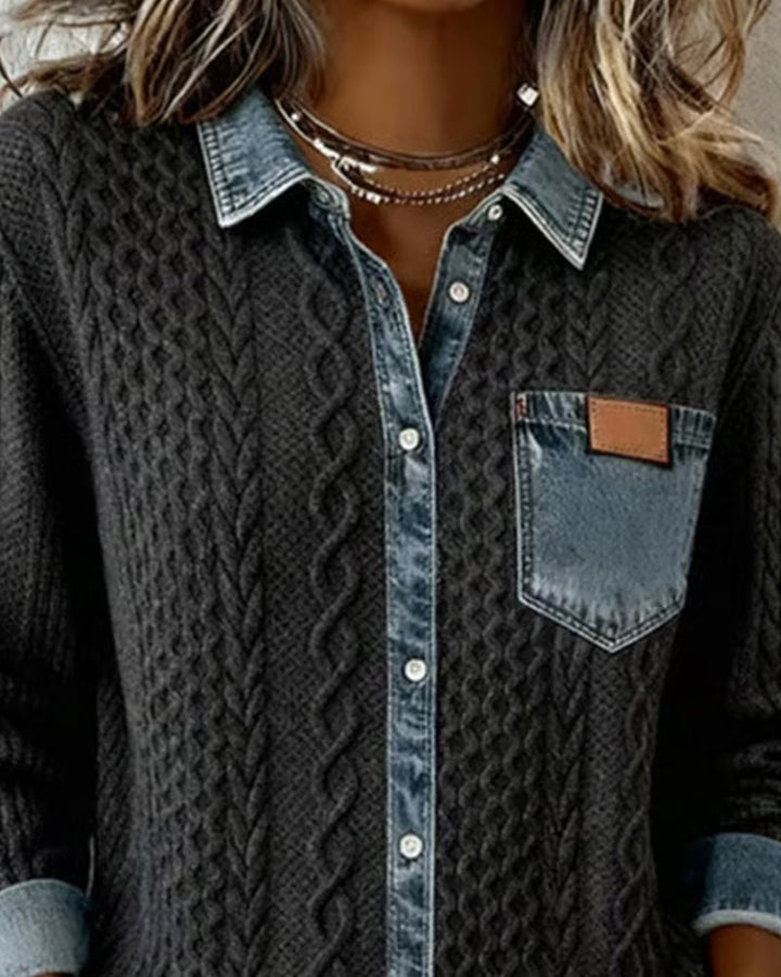 Teagan | Long-Sleeve Shirt with Button Closure