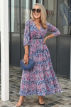 Delia | Women's Boho Dress with Floral Print and Relaxed Fit