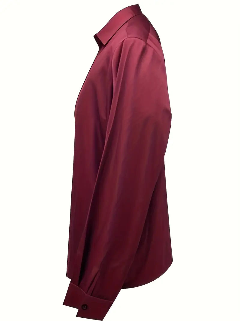 Lenora | V-Neck Blouse with Satin Finish and Elegant Design