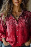 Rebecca | Bohemian Pattern Vintage Blouse