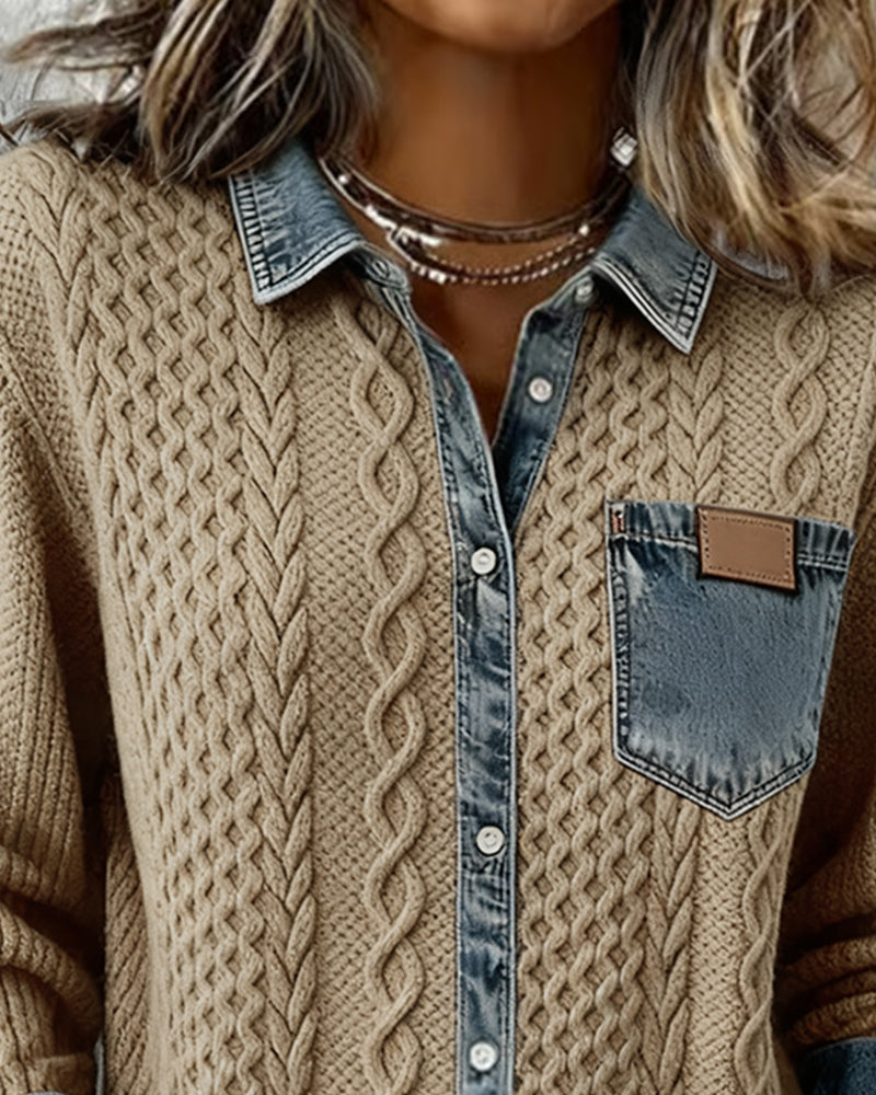 Teagan | Long-Sleeve Shirt with Button Closure
