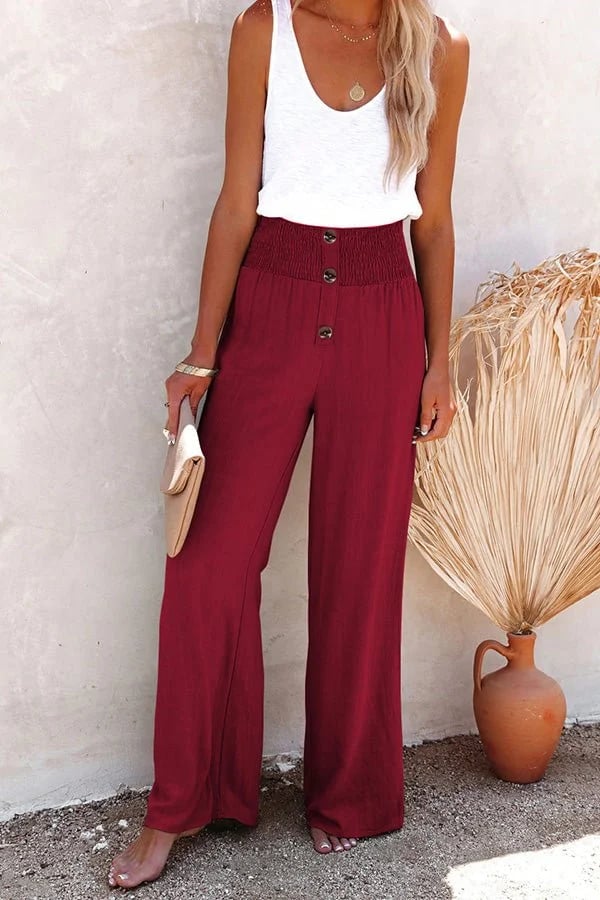 Rosalie | High-Waisted Trousers with Stretch Fabric and Tailored Fit