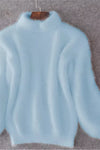 Avery | Women's Sweater with Turtleneck and Balloon Sleeves