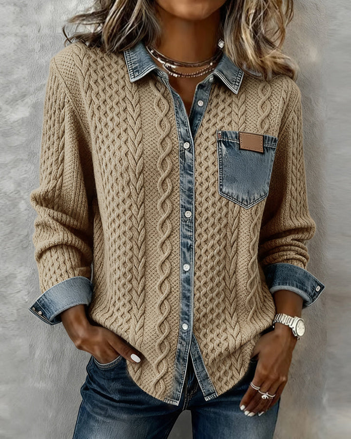 Teagan | Long-Sleeve Shirt with Button Closure