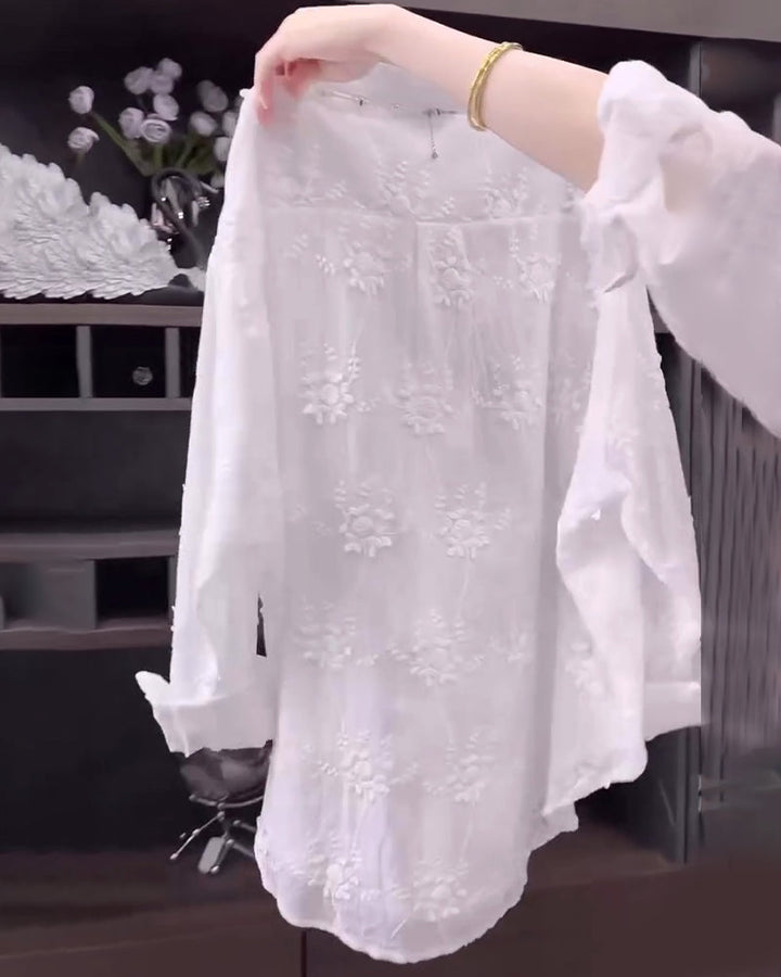 Merritt | Floral Shirt with Dropped Shoulders