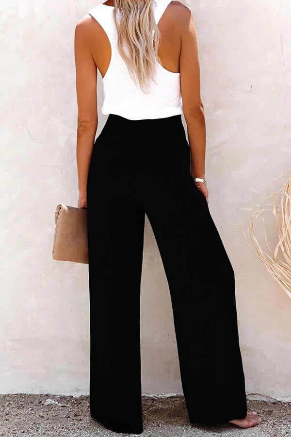 Rosalie | High-Waisted Trousers with Stretch Fabric and Tailored Fit