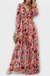 Jacqueline | Women's Floral Maxi Dress with V-Neck and Flowing Design