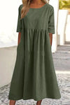 Jordan | Women’s Maxi Dress with Pockets and Half-Sleeves