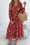 Bryony | Women's Dress with Floral Print and Smocking