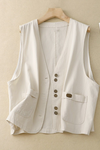 Clara | Button Vest with Relaxed Fit