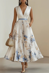 Maureen | Flowy Sleeveless Summer Maxi Dress