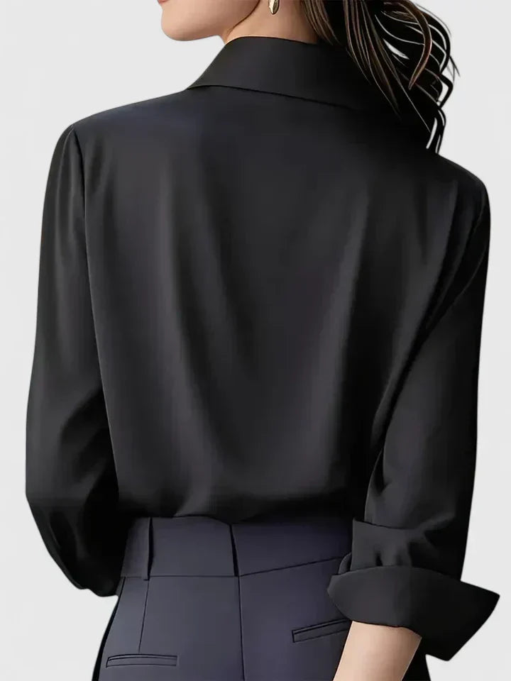 Maren | Button Down Shirt with Concealed Placket