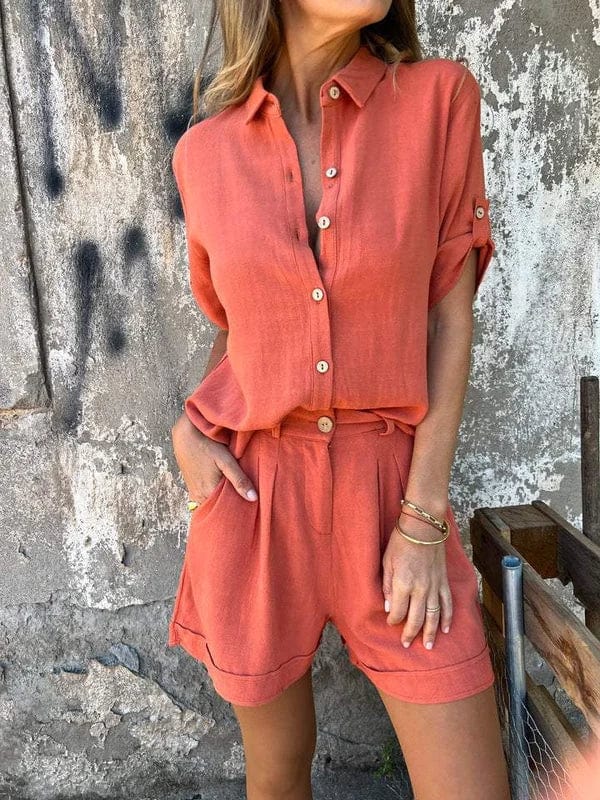 Coraline | Summer Shorts and Top Set with Breathable Fabric and Relaxed Fit