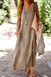 Serene | Women's Floral Flowy Midi Dress Casual Summer