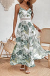 Seralyn | Women's Floral Midi Dress with Short Sleeves and A-Line Silhouette