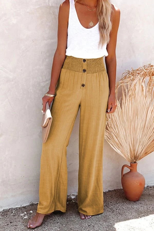Rosalie | High-Waisted Trousers with Stretch Fabric and Tailored Fit