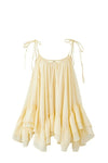 Emery | Women's Halter Mini Dress with Tiered Ruffle Hem and Sleeveless Design