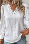 Aurelia | Blouse with Chiffon and Lace Accents