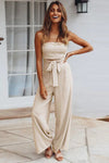 Amara | Women's Wide Leg Jumpsuit with Strapless Design