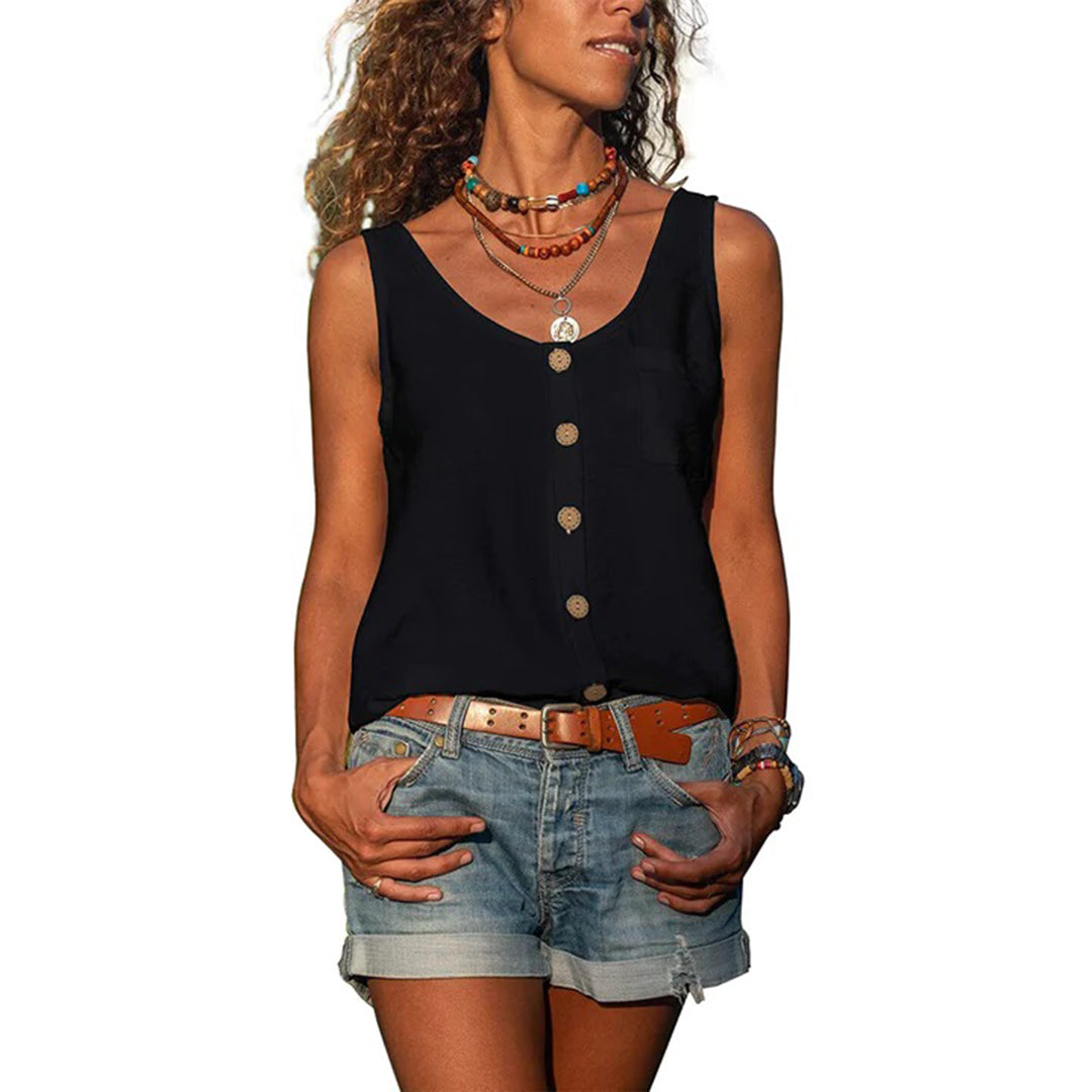 Arden | Casual Sleeveless Top with Loose Fit