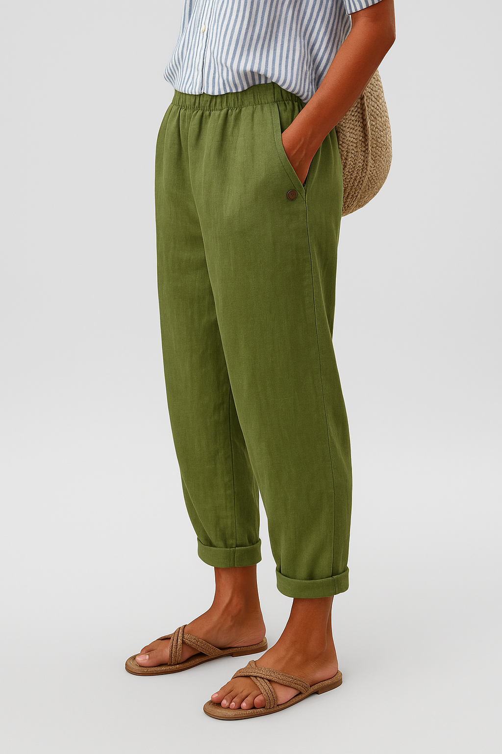 Paloma | Trousers with Side Pockets and Relaxed Fit