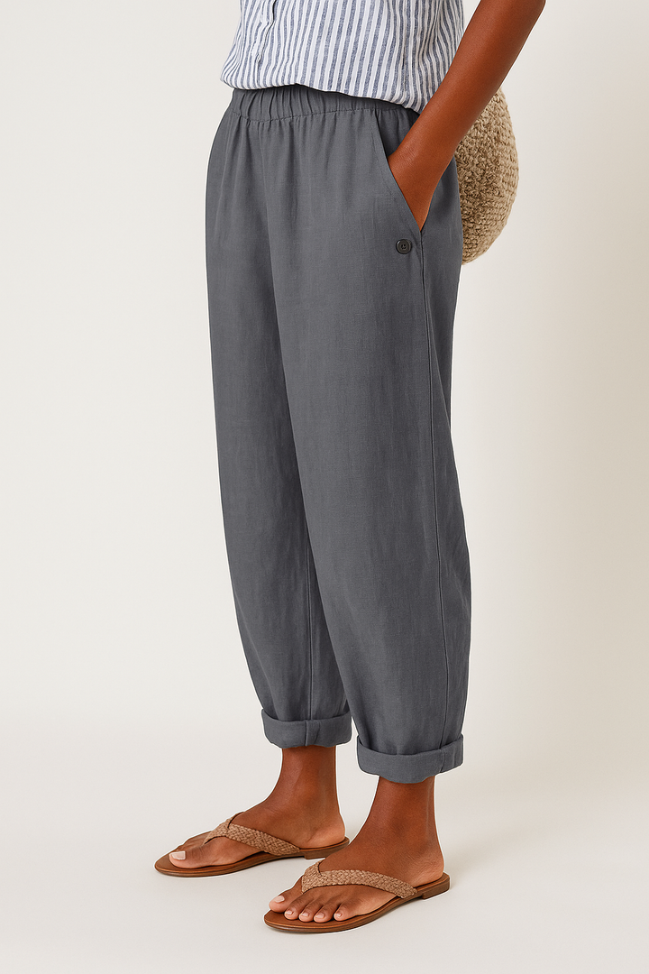 Paloma | Trousers with Side Pockets and Relaxed Fit