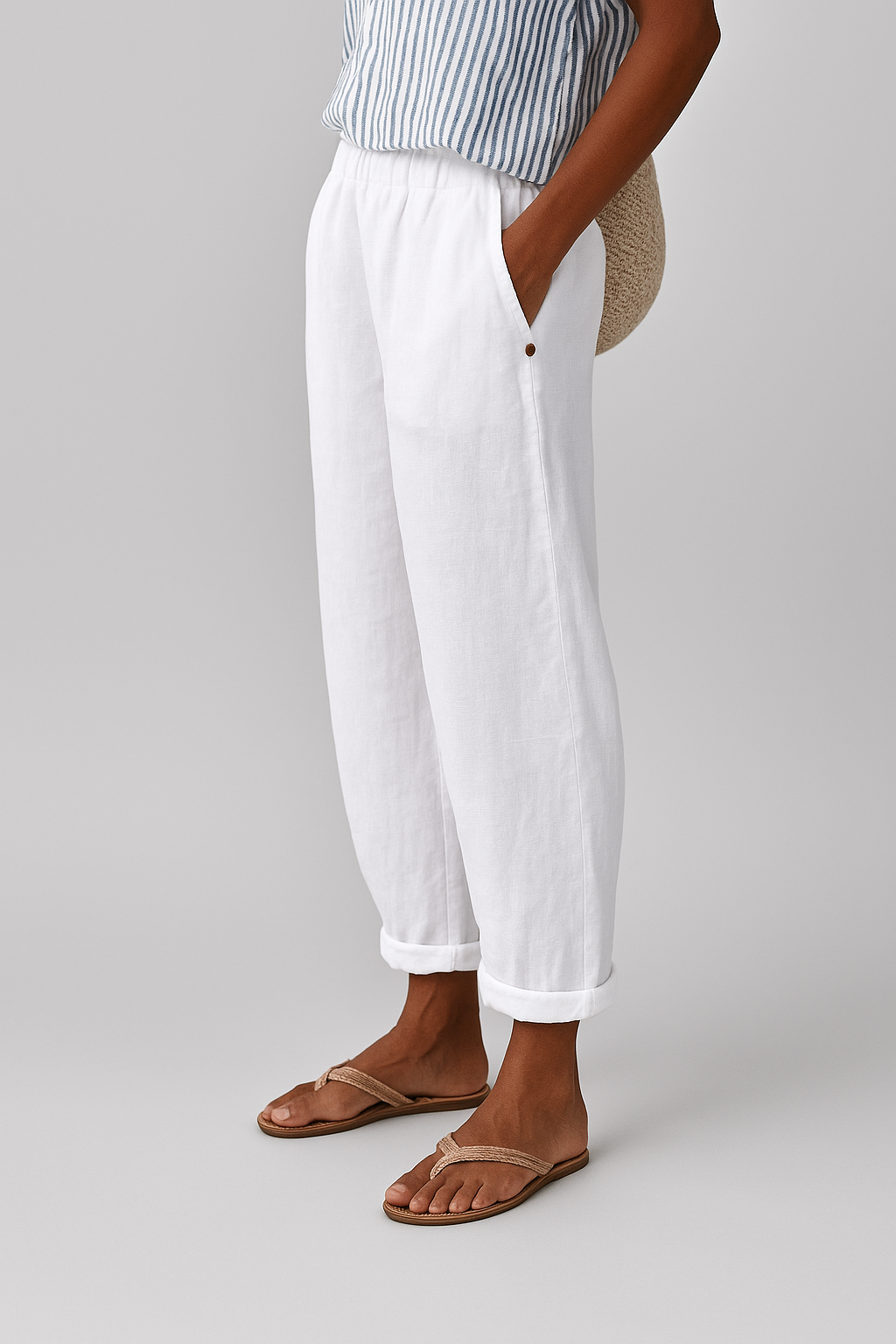 Paloma | Trousers with Side Pockets and Relaxed Fit