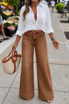 Hannah | Women's Pants with High-Rise and Wide-Leg Fit