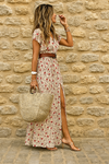 Justine | Airy Boho Maxi Dress With Matching Belt