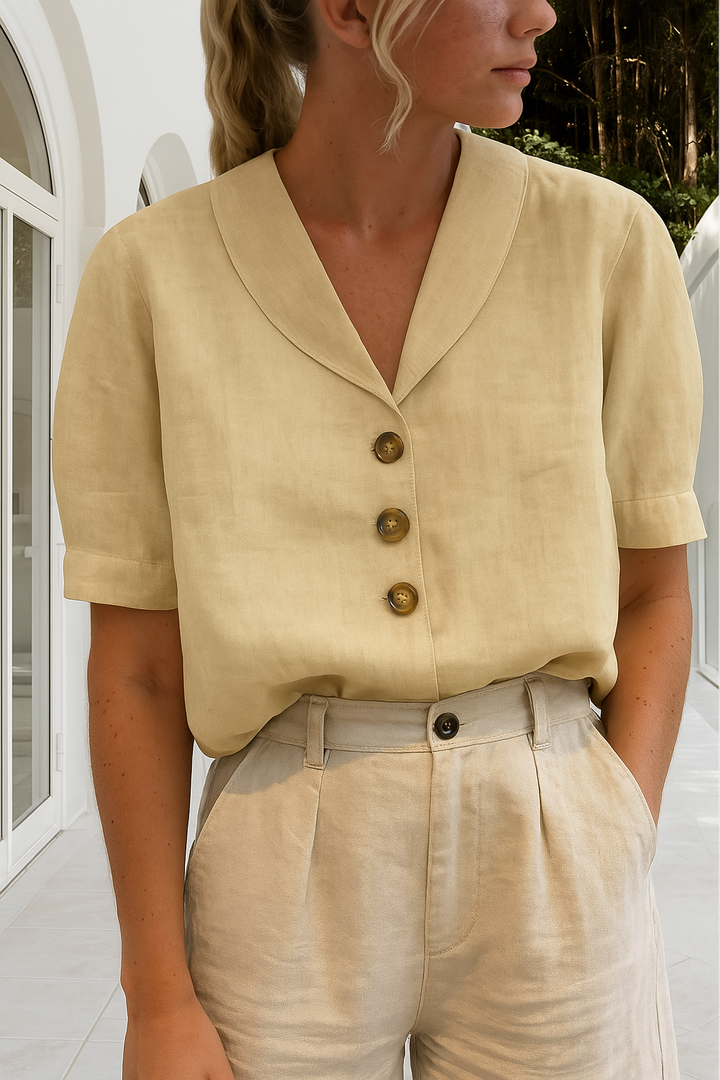 Rosalie | Blouse with Short Sleeves and Lightweight Fabric