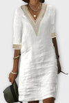 Fiora | Women's Crochet Dress with Openwork Design and Flowy Silhouette